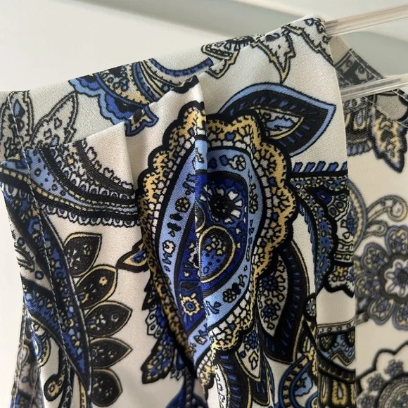 Paisley Cowl neck Sleeveless XL Charter Club Top - Picture 6 of 7